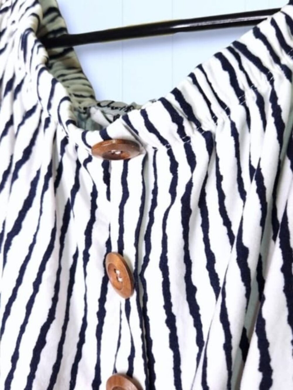 White Striped Dres
